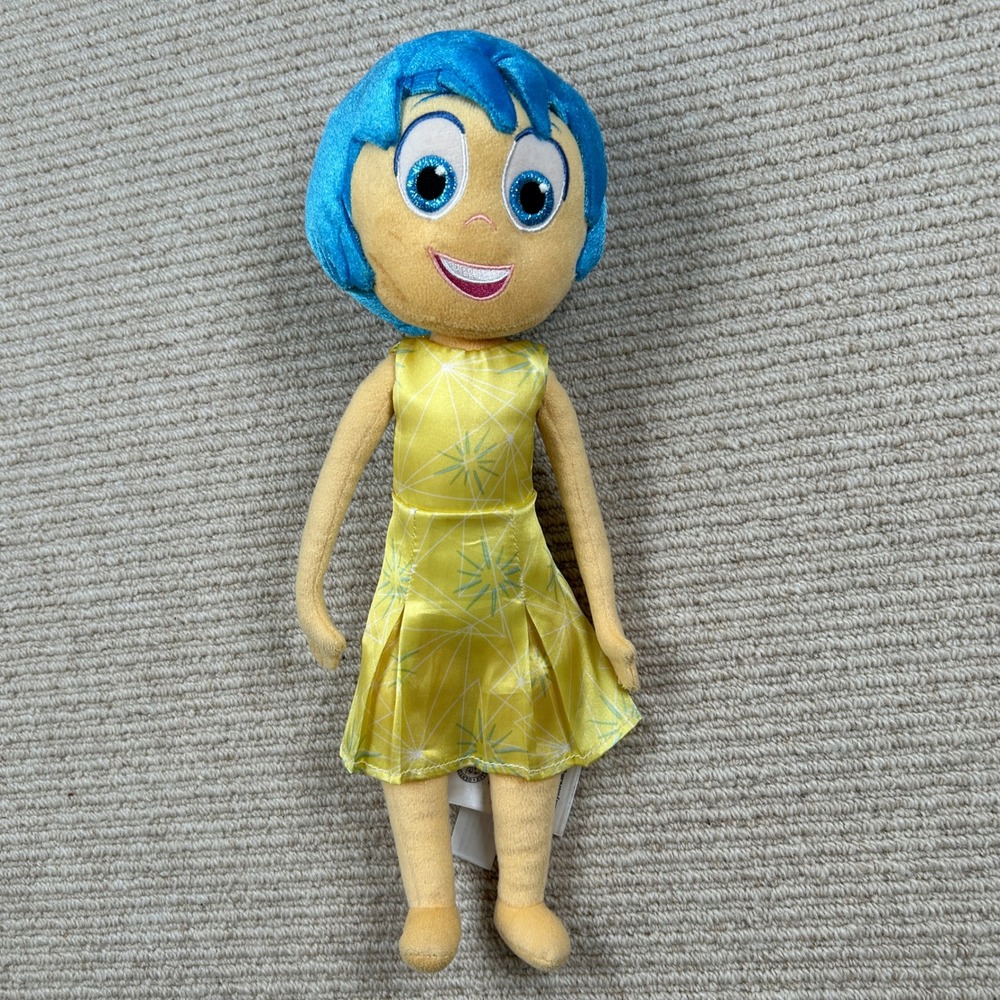 Disney Store Plush Doll 14" JOY Inside Out Movie Pixar Cute Moviecore
